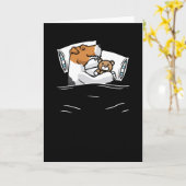 Wire Fox Terrier Pajama Shirt Kaart (Gele Bloem)