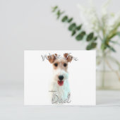 Wire Fox Terrier Papa 2 Briefkaart (Staand voorkant)