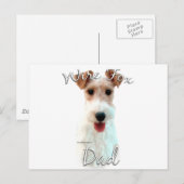 Wire Fox Terrier Papa 2 Briefkaart (Voorkant / Achterkant)