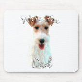 Wire Fox Terrier Papa 2 Muismat (Voorkant)