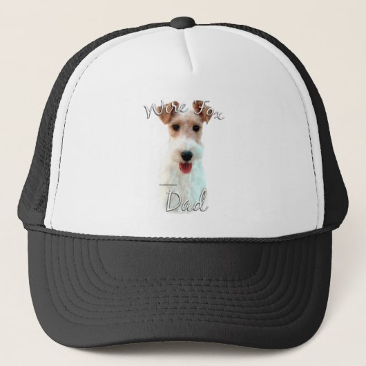 Wire Fox Terrier Papa 2 Trucker Pet (Voorkant)