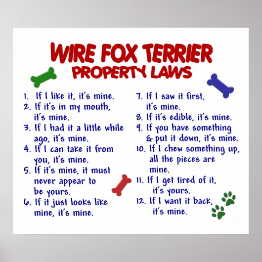 WIRE FOX TERRIER PL2 POSTER (Voorkant)