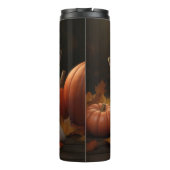 Wire Fox Terrier Puppy Herfst Delight Pompoen Thermosbeker (Achterkant)