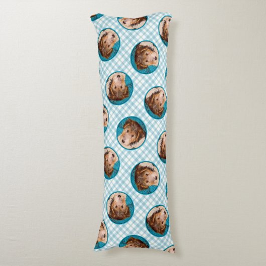 Wire Fox Terrier Puppy Schilderij driekleur Dog Ar Lichaamskussen (Voorkant Verticaal)