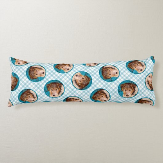 Wire Fox Terrier Puppy Schilderij driekleur Dog Ar Lichaamskussen (Voorkant)