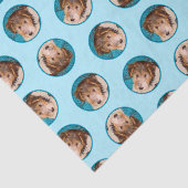 Wire Fox Terrier Puppy Schilderij driekleur Dog Ar Tissuepapier (Detail)