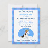 Wire Fox Terrier Reindeer Kaart (Achterkant)