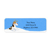 Wire Fox Terrier Reindeer Labels (Voorkant)