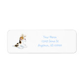 Wire Fox Terrier Reindeer Labels (Voorkant)