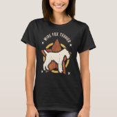Wire Fox Terrier  Retro Classic Dog T-shirt (Voorkant)