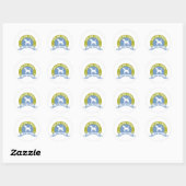 Wire Fox Terrier Ronde Sticker (Vel)