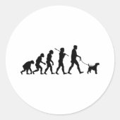 Wire Fox Terrier Ronde Sticker (Voorkant)