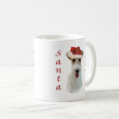 Wire Fox Terrier Santa Paws Koffiemok (Voorkant rechts)