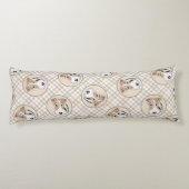 Wire Fox Terrier Schilderij driekleur WFT Pet Dog Lichaamskussen (Achterkant)