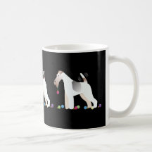 Wire Fox Terrier Silhouette kerstdesign
