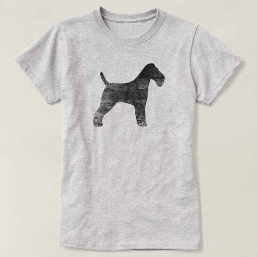 Wire Fox Terrier Silhouette T-shirt (Design voorkant)