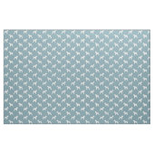 Wire Fox Terrier Silhouettes White en Blue Stof (Yard (91,4 cm))