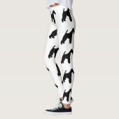 Wire Fox Terrier silo black Leggings (Links)