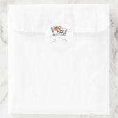 Wire Fox Terrier Sleep Shirt Ronde Sticker (Tas)