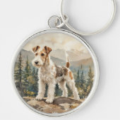 Wire Fox Terrier Sleutelhanger (Voorkant)