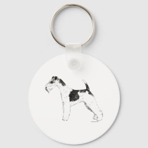 Wire Fox Terrier Sleutelhanger