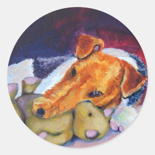 Wire Fox Terrier Stickers (Voorkant)