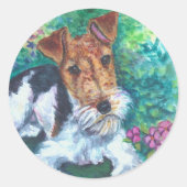 Wire Fox Terrier Stickers (Voorkant)