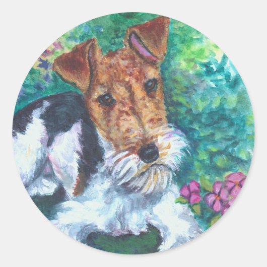 Wire Fox Terrier Stickers (Voorkant)