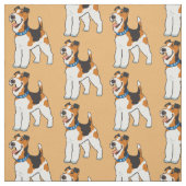 Wire Fox Terrier Stof (Swatch)