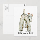 Wire Fox Terrier Tail Briefkaart (Voorkant / Achterkant)