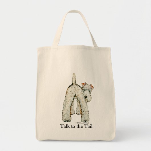 Wire Fox Terrier Tail Tote Bag (Voorkant)