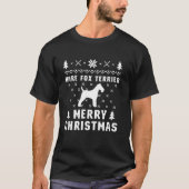 WIRE FOX TERRIER Ugly Christmas Dog Lovers Gift T-shirt (Voorkant)