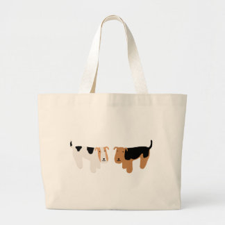 Wire Fox Terrier & Welsh Terrier Grote Tote Bag