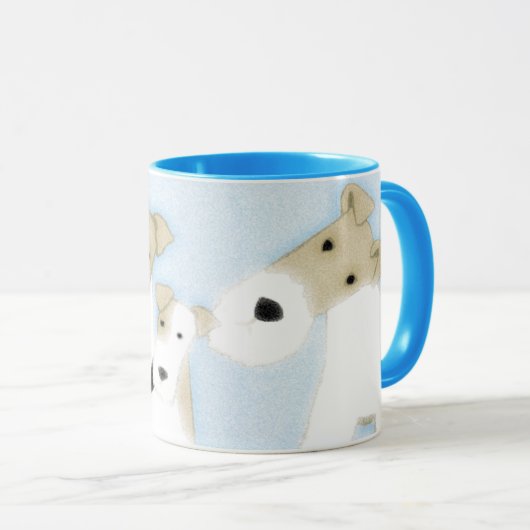 Wire Fox Terriers Mok (Voorkant rechts)