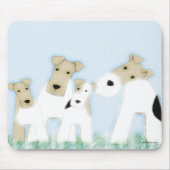 Wire Fox Terriers mousepad Muismat (Voorkant)