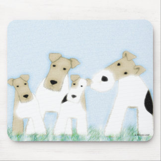 Wire Fox Terriers mousepad Muismat
