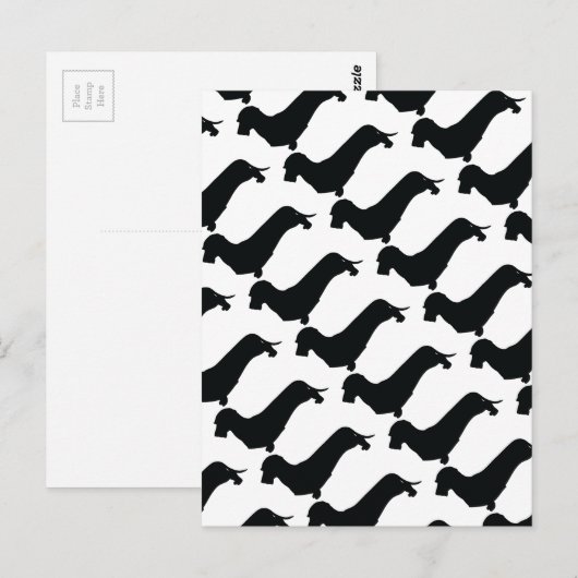 Wire Hair Dachshund Briefkaart (Voorkant / Achterkant)