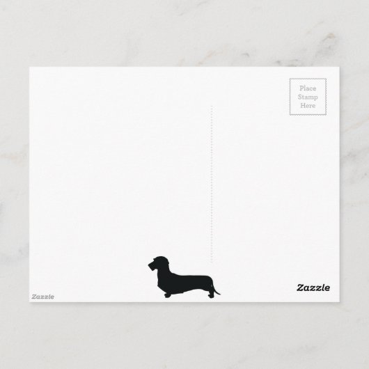 Wire Hair Dachshund Briefkaart (Achterkant)