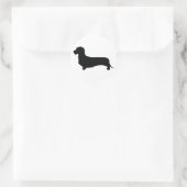 Wire Hair Dachshund Round Sticker (Tas)