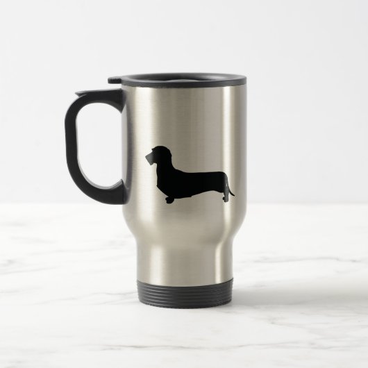 Wire Hair Dachshund Travel Mug Reisbeker (Links)