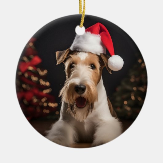 Wire Hair Fox Terrier Keramisch Ornament (Voorkant)