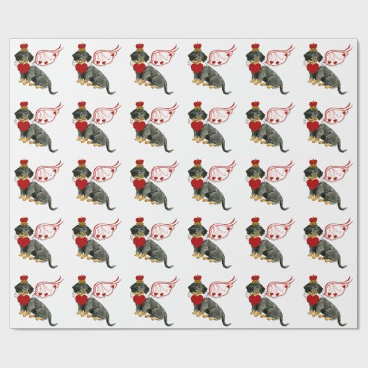 Wire Haire Dachshund Gift Wrap Cadeaupapier (Vlak)