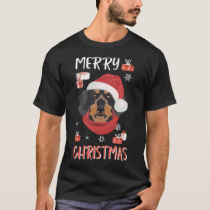 Wire Haire Dachshund Kerstmis T-shirt