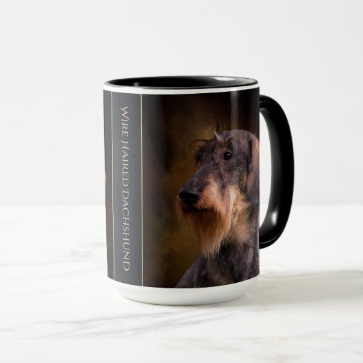 Wire Haire Dachshund-Mok Mok (Voorkant rechts)