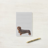 Wire Haire Dachshund Post-it® Notes (Op bureau)