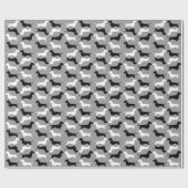 Wire Haire Dachshund Silhouettes Patroon Cadeaupapier (Vlak)