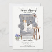 Wire Haire Fox Terrier Moving Announance Aankondiging (Voorkant)