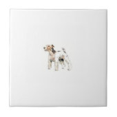Wire Haire Fox Terrier Tile Tegeltje (Voorkant)