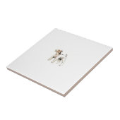 Wire Haire Fox Terrier Tile Tegeltje (Zijkant)