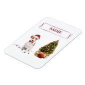 Wire Hazard Jack Russell Funny Kersthond Magneet (Linkerzijde)